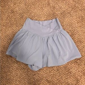 Women’s Aerie Offline Crossover Flowly Blue Athletic Shorts